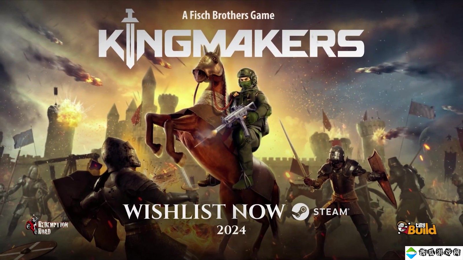 中世纪穿越风格射击游戏《Kingmakers》新预告片