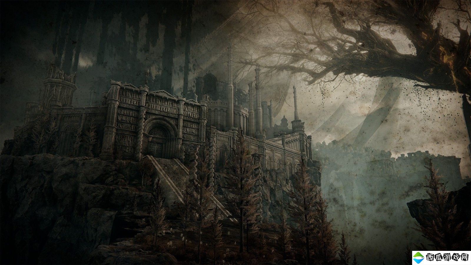《艾尔登法环》DLC“黄金树幽影”宣传图 破败阴森城市