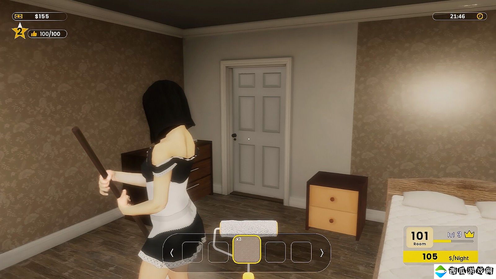 《酒店经营模拟器》Steam版发售 迷人女仆上门服务