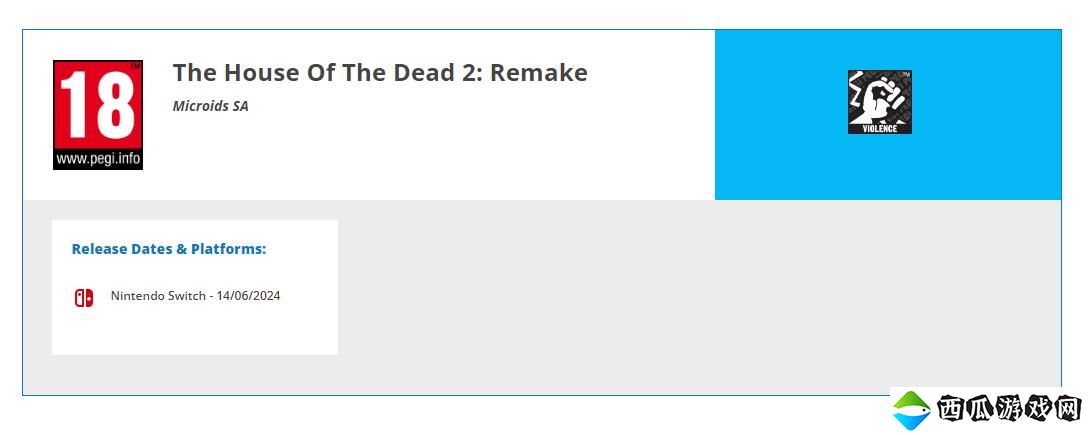 《死亡之屋2：重制版》在欧洲获得评级 尚未正式公布