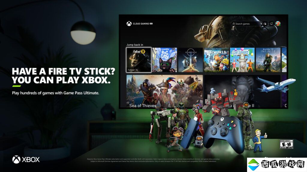 Xbox与亚马逊合作 通过Fire TV设备提供Xbox云游戏服务