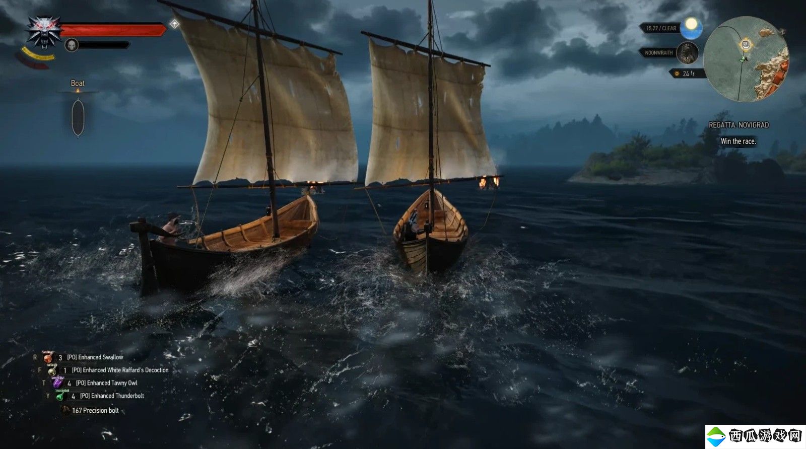 玩家恢复《巫师3》被删内容 赛船小游戏得以重见光明