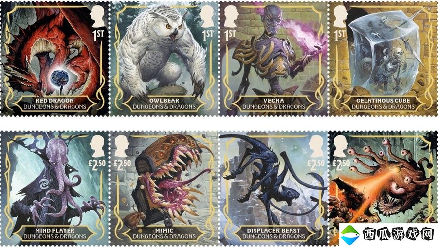 英国皇家邮政推出《龙与地下城》联动邮票 庆祝50周年
