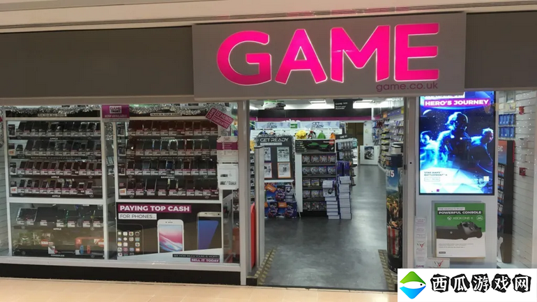 英国游戏零售商GAME将停止在店内销售实体充值卡