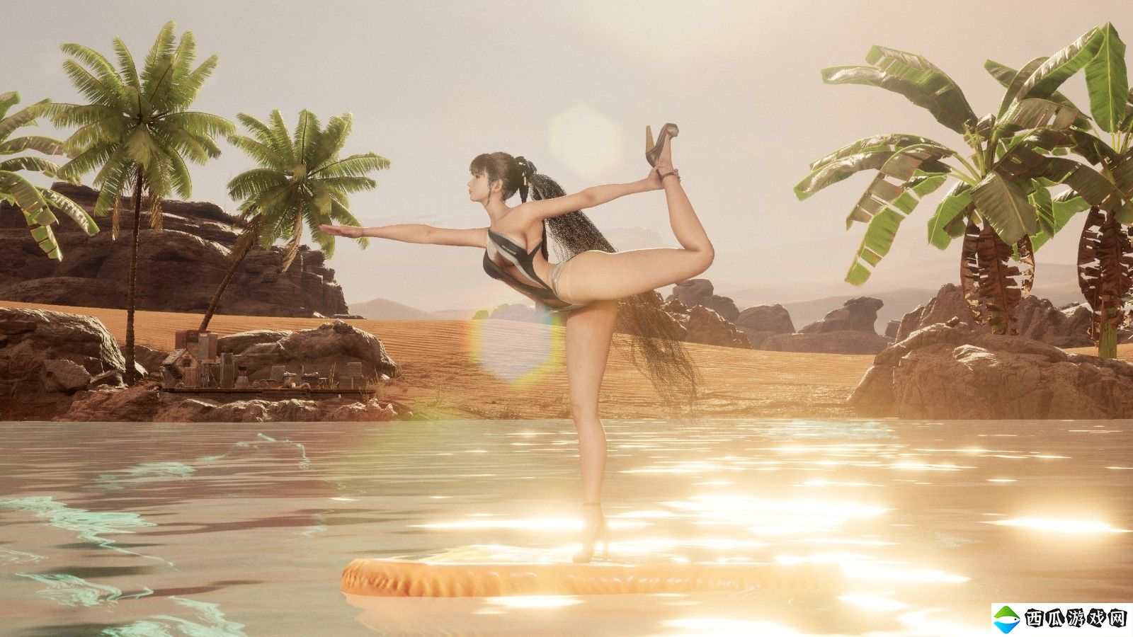 《星刃》官方分享拍照模式截图 伊芙穿泳衣练瑜伽